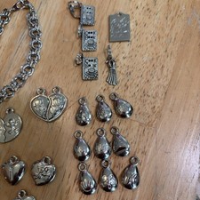 Charm Bracelet Charms and Jewelry Making Supplies. Mixed Lot.