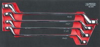 KS Tools SCS Chromeplus Doppel-RingschlüSsel-Satz, 4-Tlg. In 1/3 Systemeinlage (