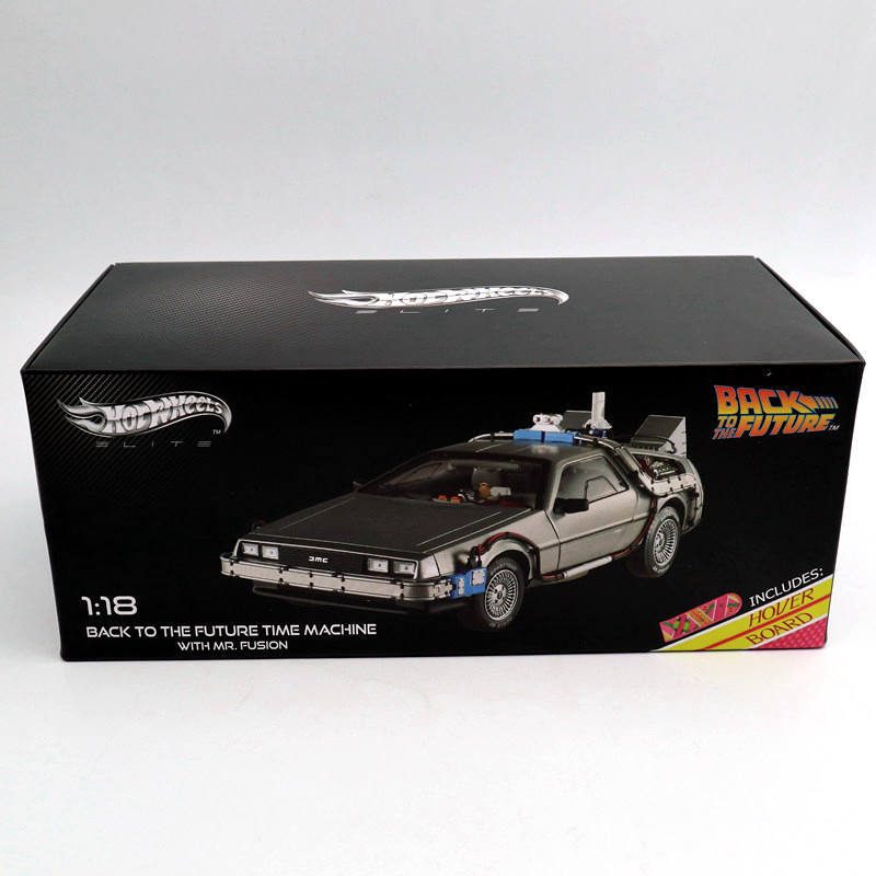 デロリアン 1/18スケール モデル Hot Wheels Hot Wheel 1/18 DeLorean DMC-12 Diecast Model Car Back to the