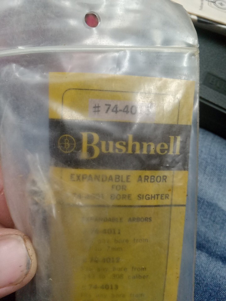 Bushnell Truscope Pocket Size Bore Sighter 744001 Box Rifle Scope eBay
