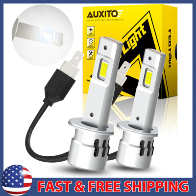H1 LED Headlight Kit High Low Beam Bulbs 200W 40000LM High Power Bright White