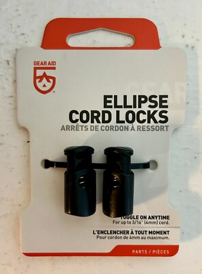 Gear Aid Eclipse Cord Locks NEW 2pk