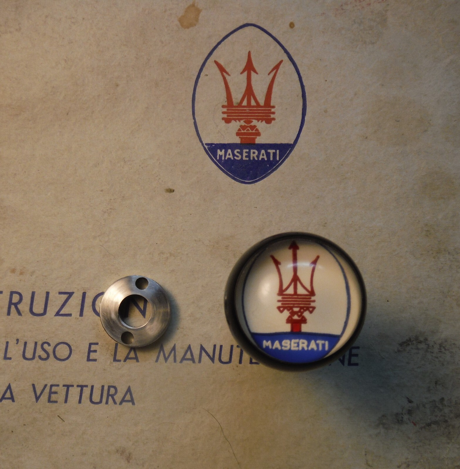Maserati 3500 3500GT 3500GTI , two lengths! Sebring 5 speed shift knob and nut