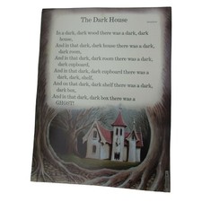The Dark House Poster Anonymous 30267 Poetry VNTG