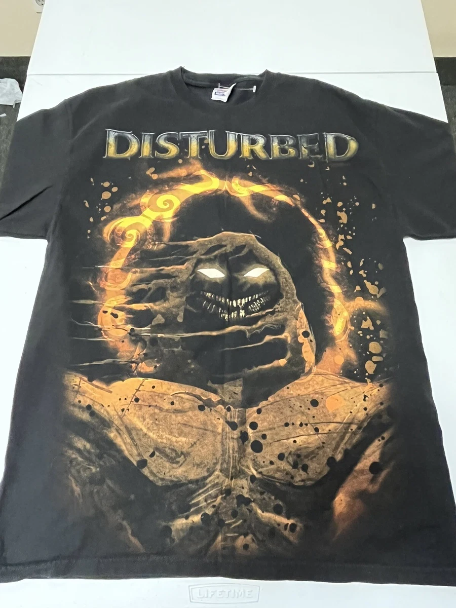 Vintage Disturbed T-Shirt Size Large Metal Rock Hanes Face And Lungs | eBay