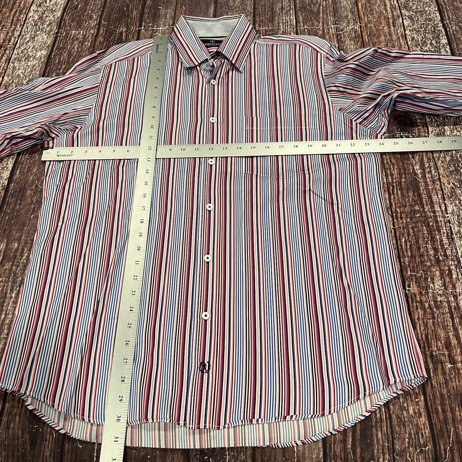 Bugatchi Men Multicolor Button Down Long Sleeve C… - image 9