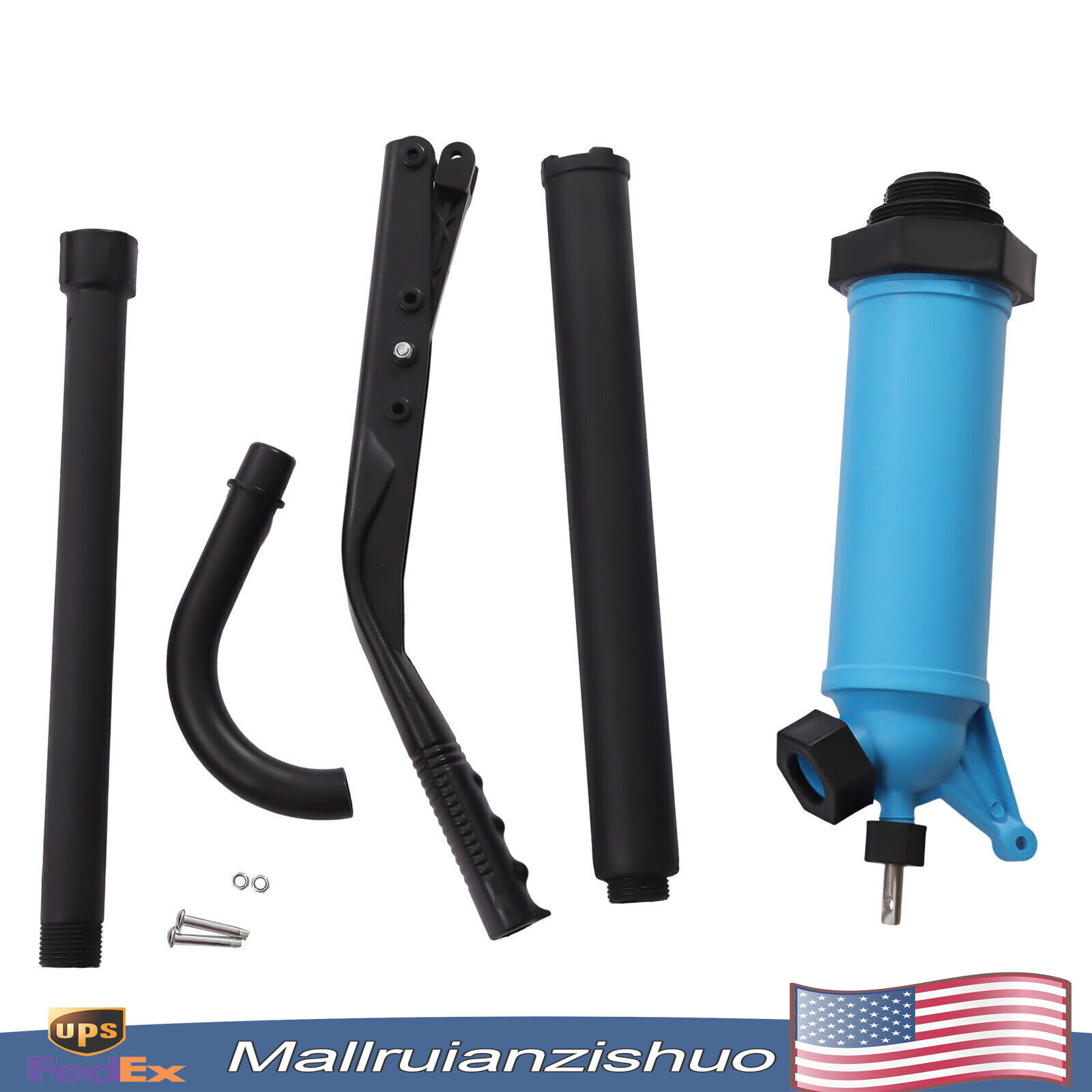 55 Gallon Drum Barrel Pump Hand Diesel Fuel Oil Gas Transfer Pump PP Piston