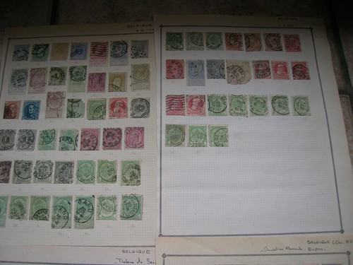 BELGIQUE LOT DE TIMBRES ANCIENS + FIN CATALOGUE (E443) - Picture 3 of 5
