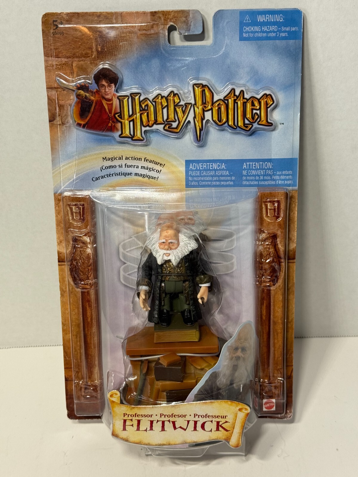 Figura Profesor Flitwick Harry Potter y la Cámara Secreta Mattel 2002 NUEVA