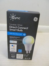 GE Cync Tunable White Direct Connect Smart LED Bulb, A19 Base