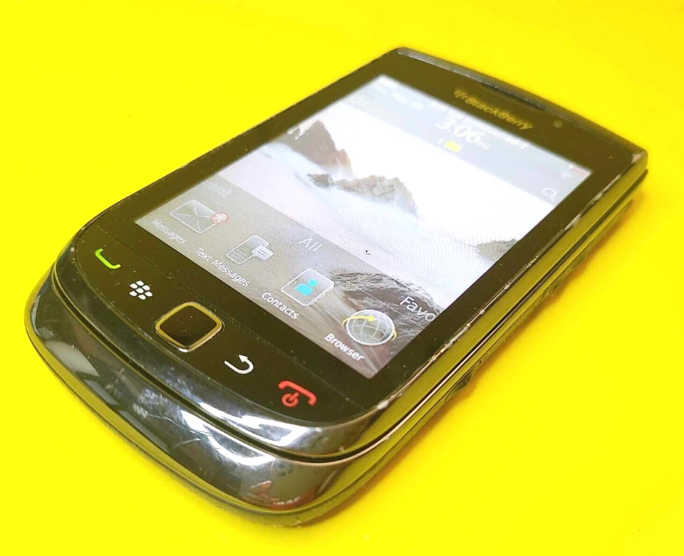 100% WORKING & UNLOCKED BLACKBERRY TORCH 9800 SLIDER QWERTY TOUCH RIM CELL PHONE - Image 2 of 4