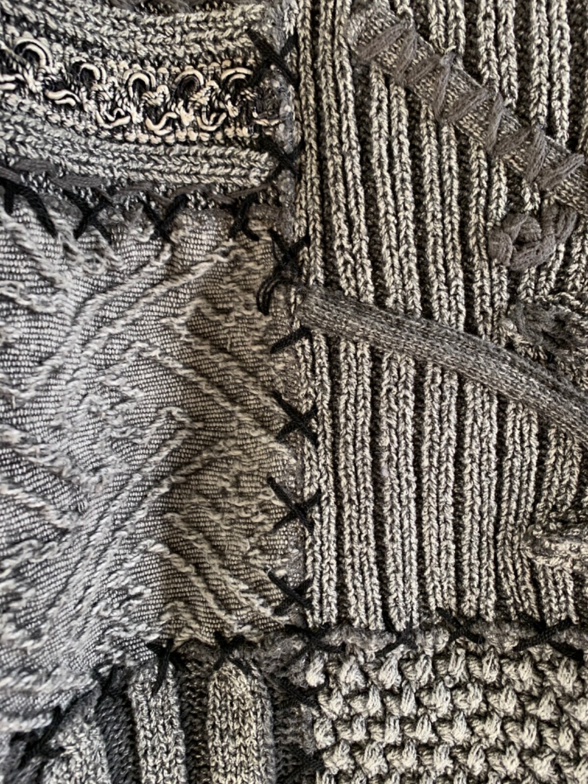 Sandy Starkman knit jacket gray large - image 9