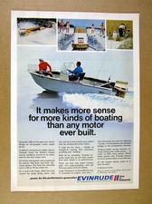 1971 Evinrude Triumph 60 Outboard mirrocraft center console boat vintage Ad