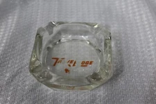 Vintage Travelodge Clear Glass Ashtray Collectible Souvenir Ashtray