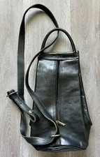 I MEDICI Firenze Italian Genuine Leather Top Handle Backpack Purse Shoulder Bag