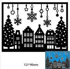 Houses Metal Cutting Dies Scrapbooking Paper Crafts Die Cut Embossing Stencils