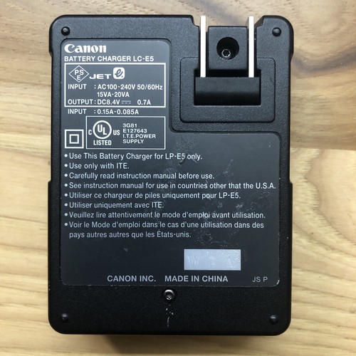 Canon LC-E5 Genuine Original 8.4V 0.7A Camera Battery Charger UNIT ONLY - Picture 2 of 4