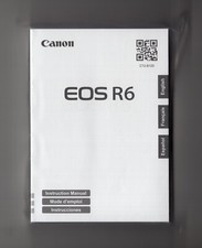 NEW Sealed Canon EOS R6 Camera Instruction Manual In English French Spanish