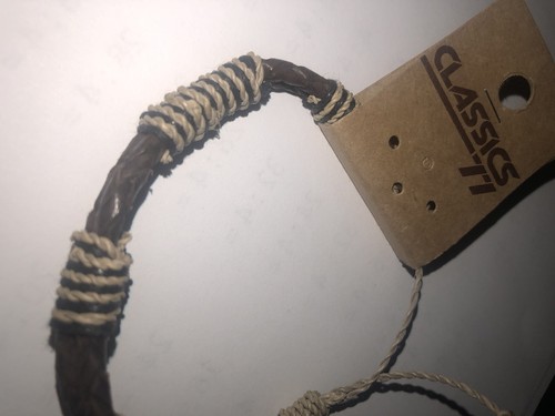 Classics 77 Adjustable Brown Leather And Cords Bracelet Anklet Boho Beach New - Picture 6 of 6