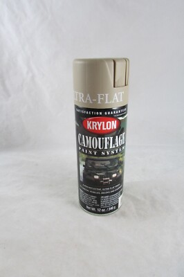 Krylon Camouflage Sand Dune Spray Paint Ultra Flat Finish 12 Oz Can Vintage 1999