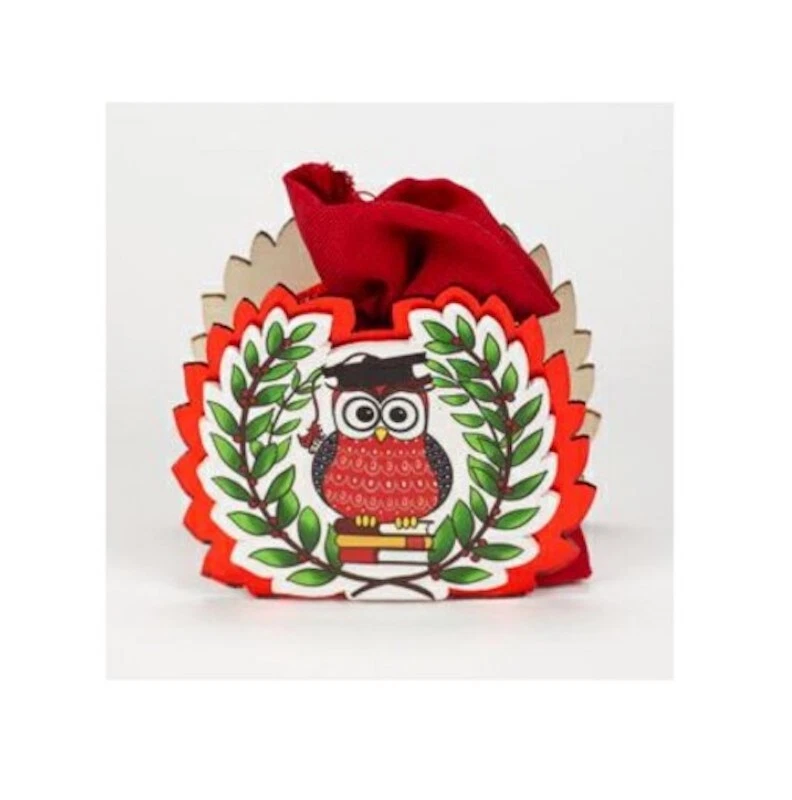 AuPra Portachiavi Gufo 3D In Pelle – Regalo Simpatico Per Donne E Uomini, Multicolore, 9,9 Cm - 3