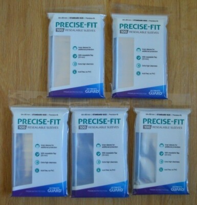 Ultimate Guard 500 Precise-Fit Standard Sleeves wiederverschließbar 64x89mm