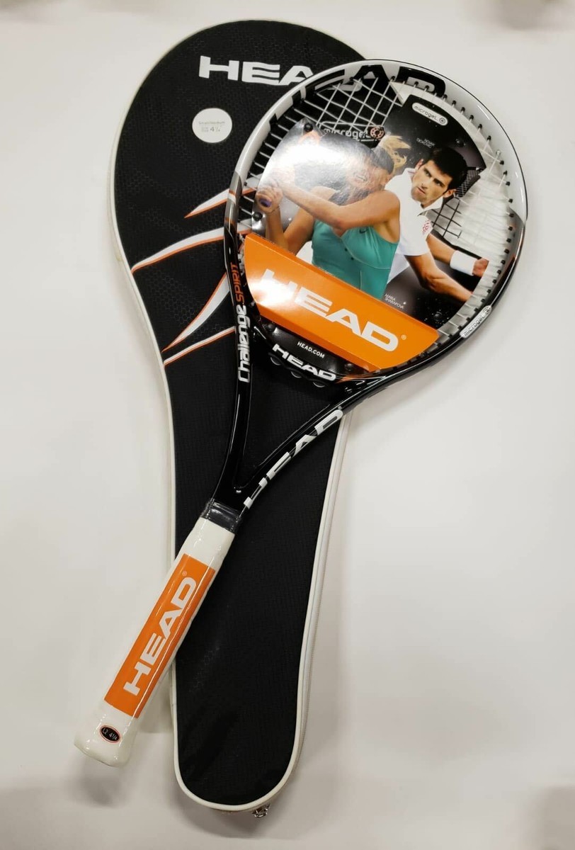 Head MicroGel Challenge Spirit S3 Tennis Racquet 4 1/4 w/ cover case