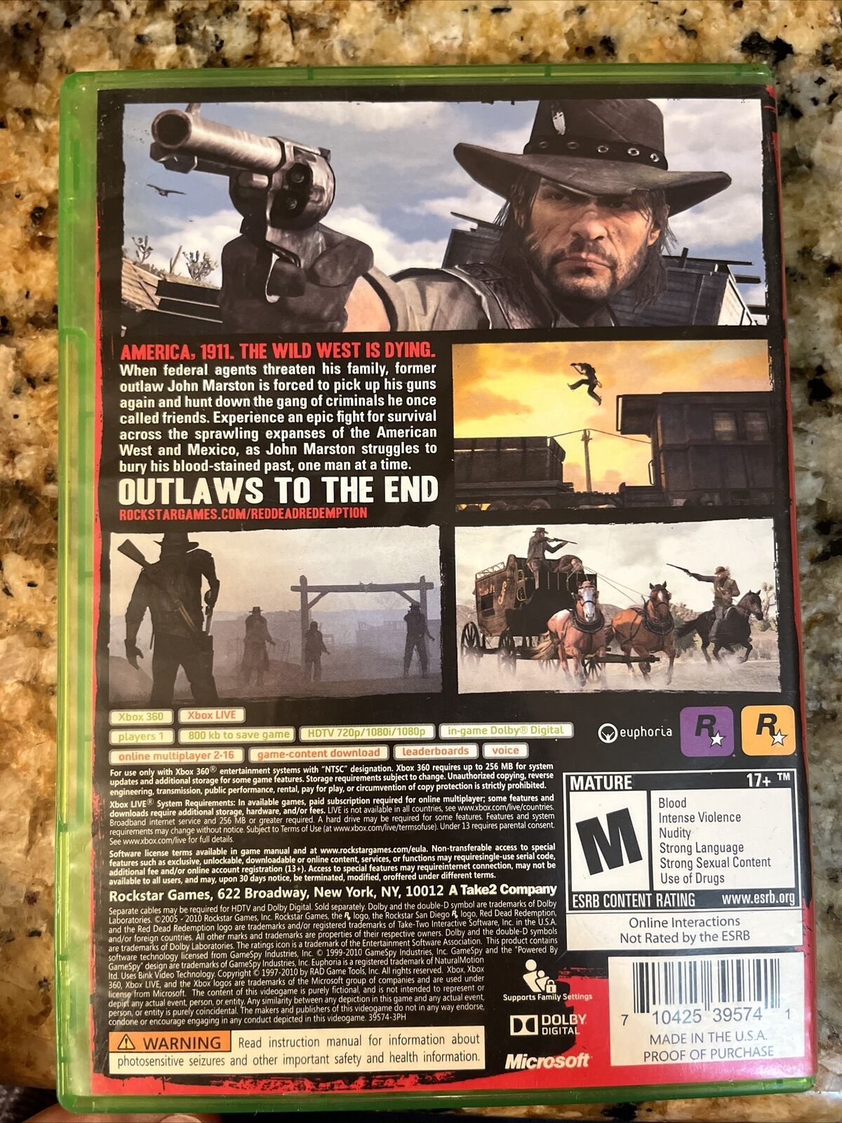 Red Dead Redemption -- Special Edition (Microsoft Xbox 360, 2010)  710425398131