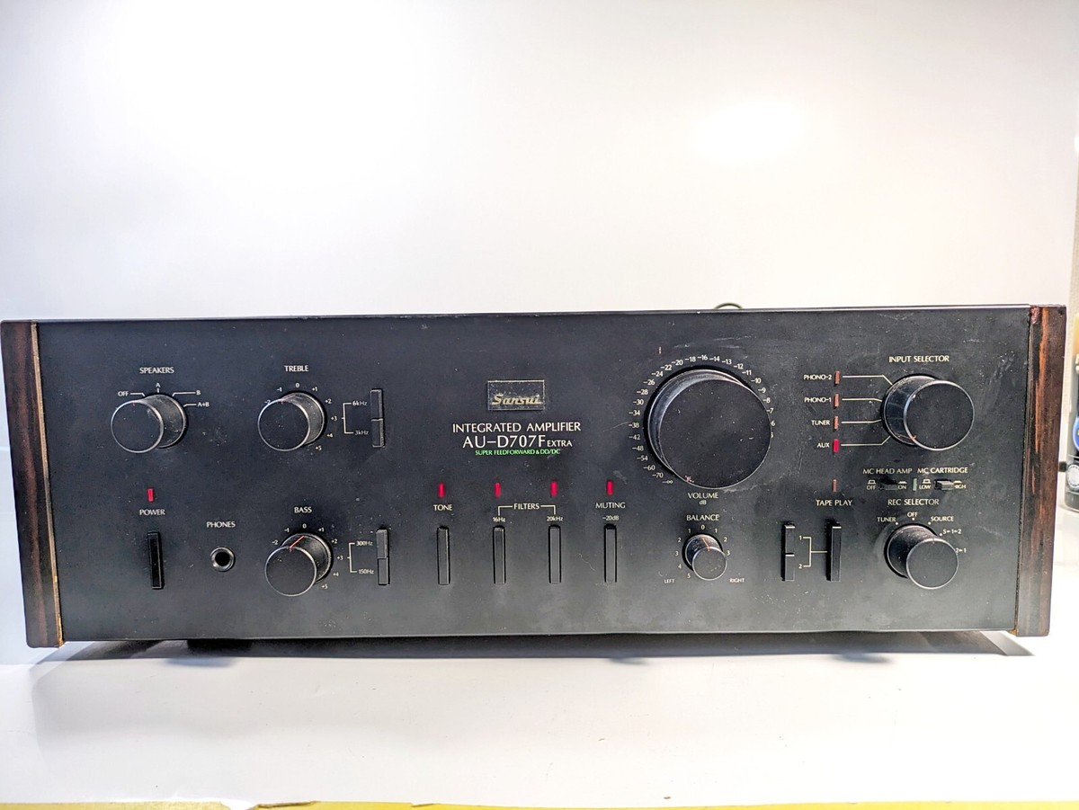 SANSUI AU-D707F EXTRA Integrated Amplifier Transistor Tested SANSUI AU-D707F EXTRA Integrated Amplifier Transistor Tested