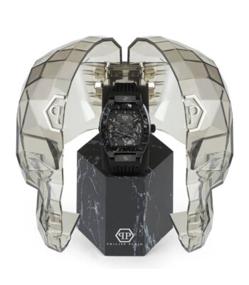 Philipp Plein The Skeleton 44mm Schwarzes Edelstahlgehäuse mit Schwarzem...