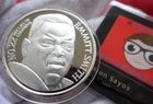 Emmitt Smith Football Dallas Cowboys NFL Official - 1 Oz .999 Pure Silver Round