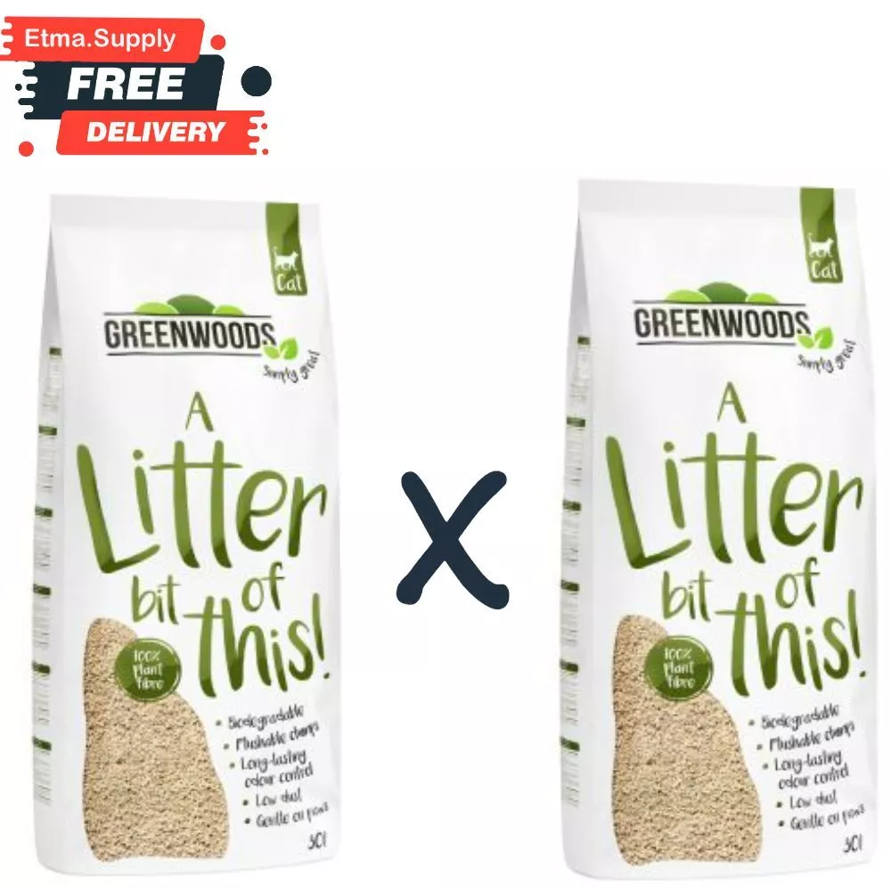 Greenwoods natural top clumping litter
