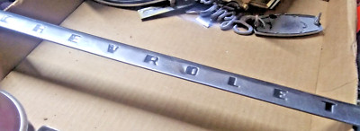 47 48 49 50 51-53 Chevrolet Truck Suburban Panel Dash / Radio Name Plate Emblem