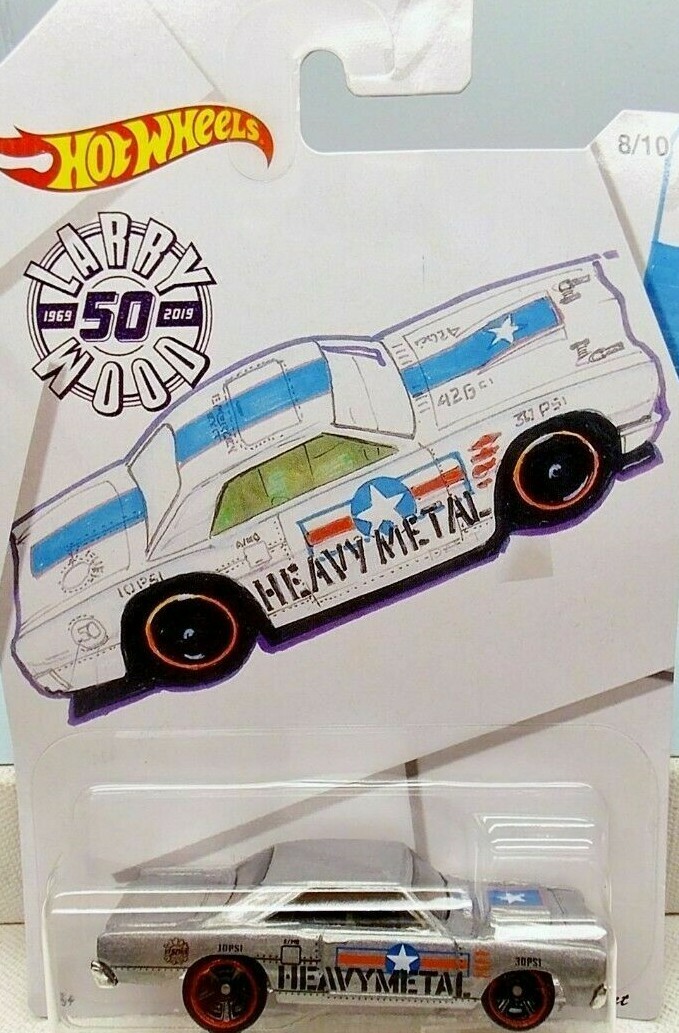 Hot Wheels 68 Dodge Dart Heavy Metal , Larry Wood 50th , Silver