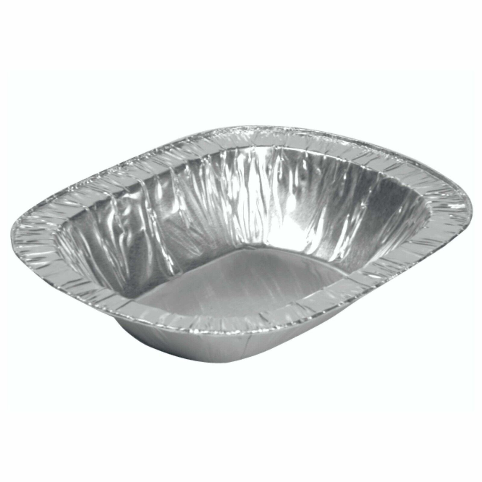 Individual Aluminium Foil Pie Ashet Dish 5"" (12.7 x 9.5 x 2.5cm) x 20