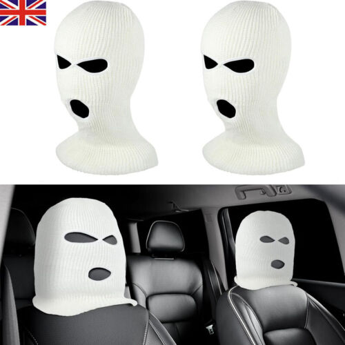 Funny Car Headrest Covers 3 Hole Full Face Ski Mask Balaclava Hood Beanie Cap