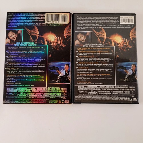 Riddick The Chronicles of Riddick VHS and DVD Pitch Black DVD Fullscreen DVDs - Picture 9 of 11