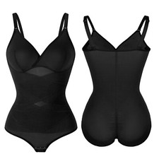 Womens Sexy Thong Bodysuit Body Shaper Slimming Firm Tummy Control Shapewear UK