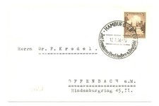 TENNIS 1938 GERMANY SPEC PM - HAMBURG - MEISTERSCHAFT --F/VF
