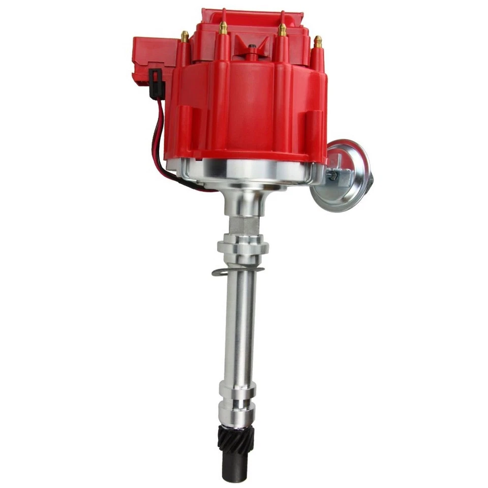 HEI Distributor Chevy 283 305 307 327 350 400 SBC BBC 65k Volt Red Cap V8 Foto 3 de 4