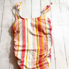 Kona Sol One Piece Striped Bathing Suit 14W