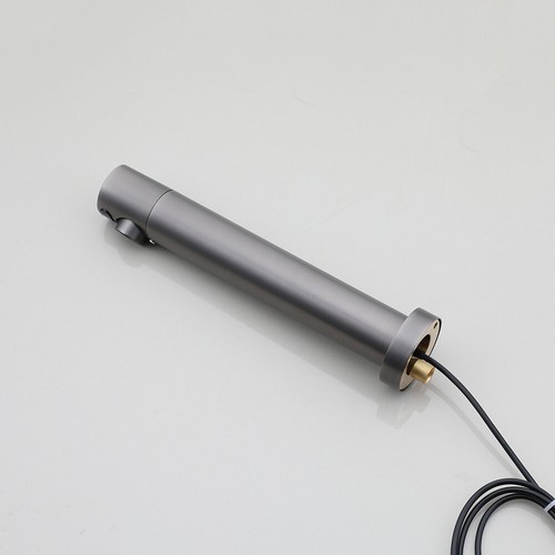 Gun Metal Touchless Sensor Bathroom Sink Faucet Wall Mount Single Hole Water Tap - Picture 11 of 12