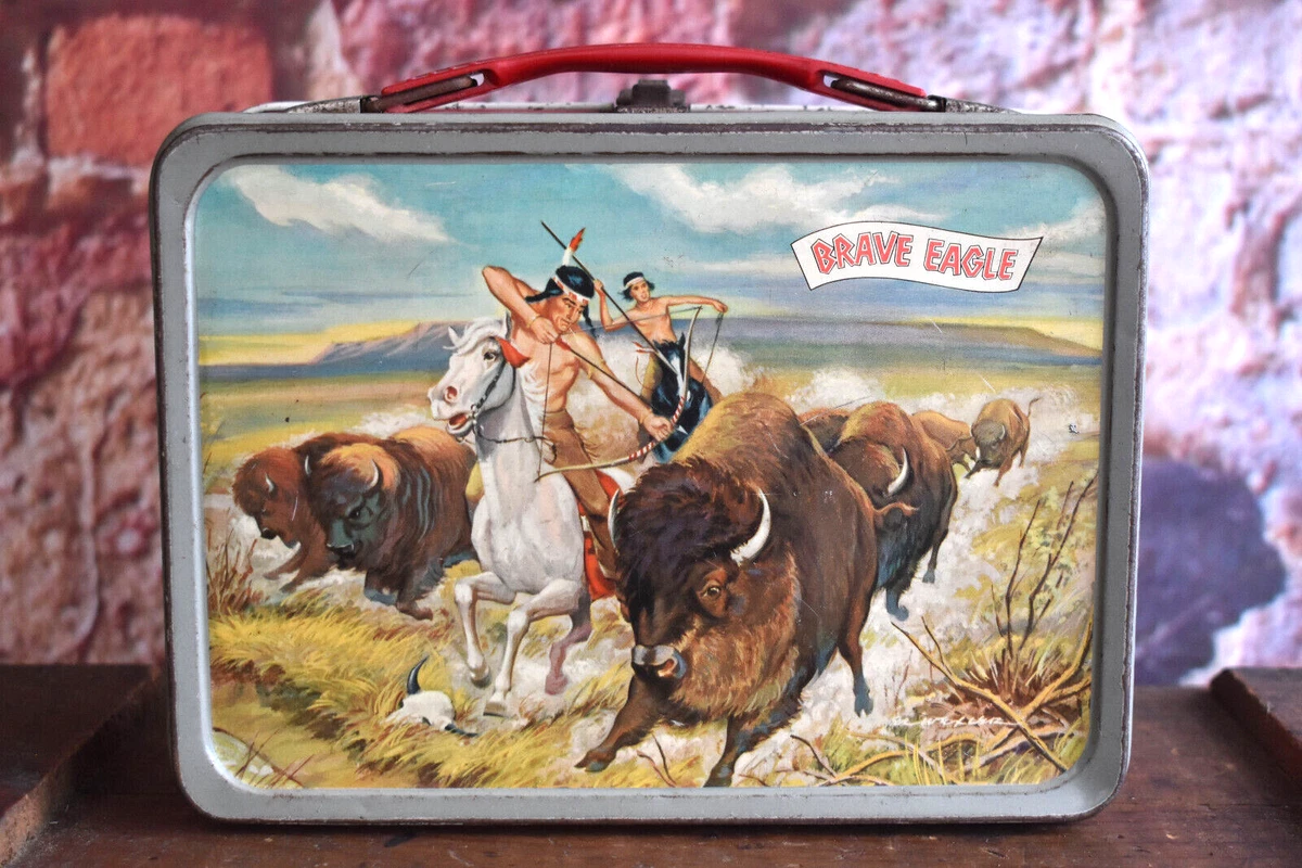 Vintage metal 2024 lunch boxes