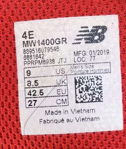 New Balance MW1400GR Waterproof Hiking 