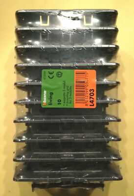 STOCK No. 10 ORIGINAL L4703 3 SEATER SUPPORT BTICINO LIVING INTERNATIONAL LIGHT