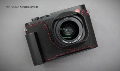 LIM'S Genuine Leather Half Case Metal Grip Dovetail For Leica Q3