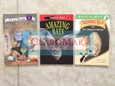 ☀️NEW Bunnicula Vampire Bunny & Witch Afraid & Amazing Bats Ready to Read Books