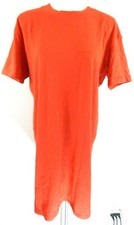 Madewell Women's Medium T-Shirt Dress Tina Cotton Short Sleeve Orange Crew EUC
