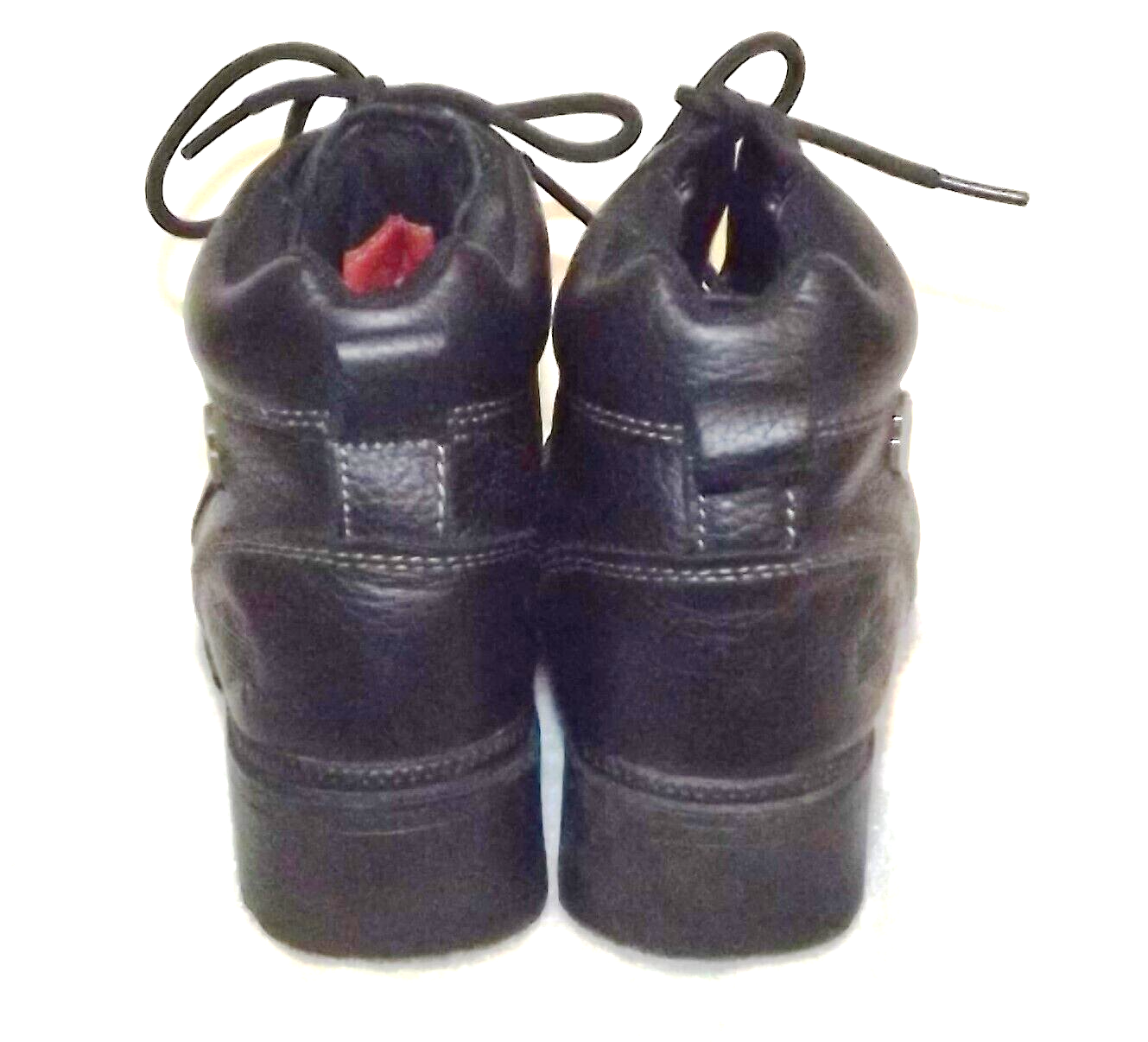 Harley Davidson Black Leather Motorcycle Ankle Boots Womens Size 6 1