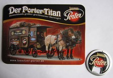 Blechschild mit Flaschen&ouml;ffner - Lausitzer Porter